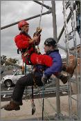 photo of rope rescue training